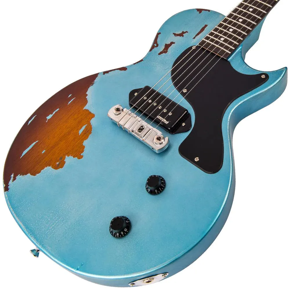 Vintage V120MR Icon, Distressed Gun Hill Blue On Sunburst