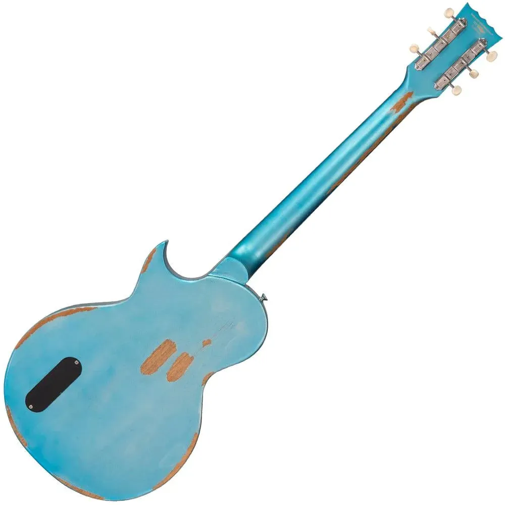 Vintage V120MR Icon, Distressed Gun Hill Blue On Sunburst