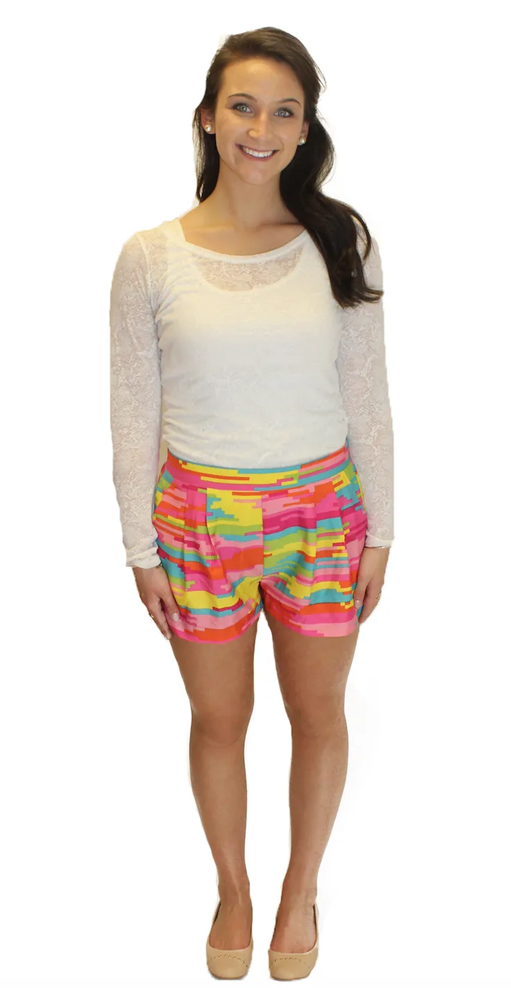 Virginia Shorts - Multi Color Print