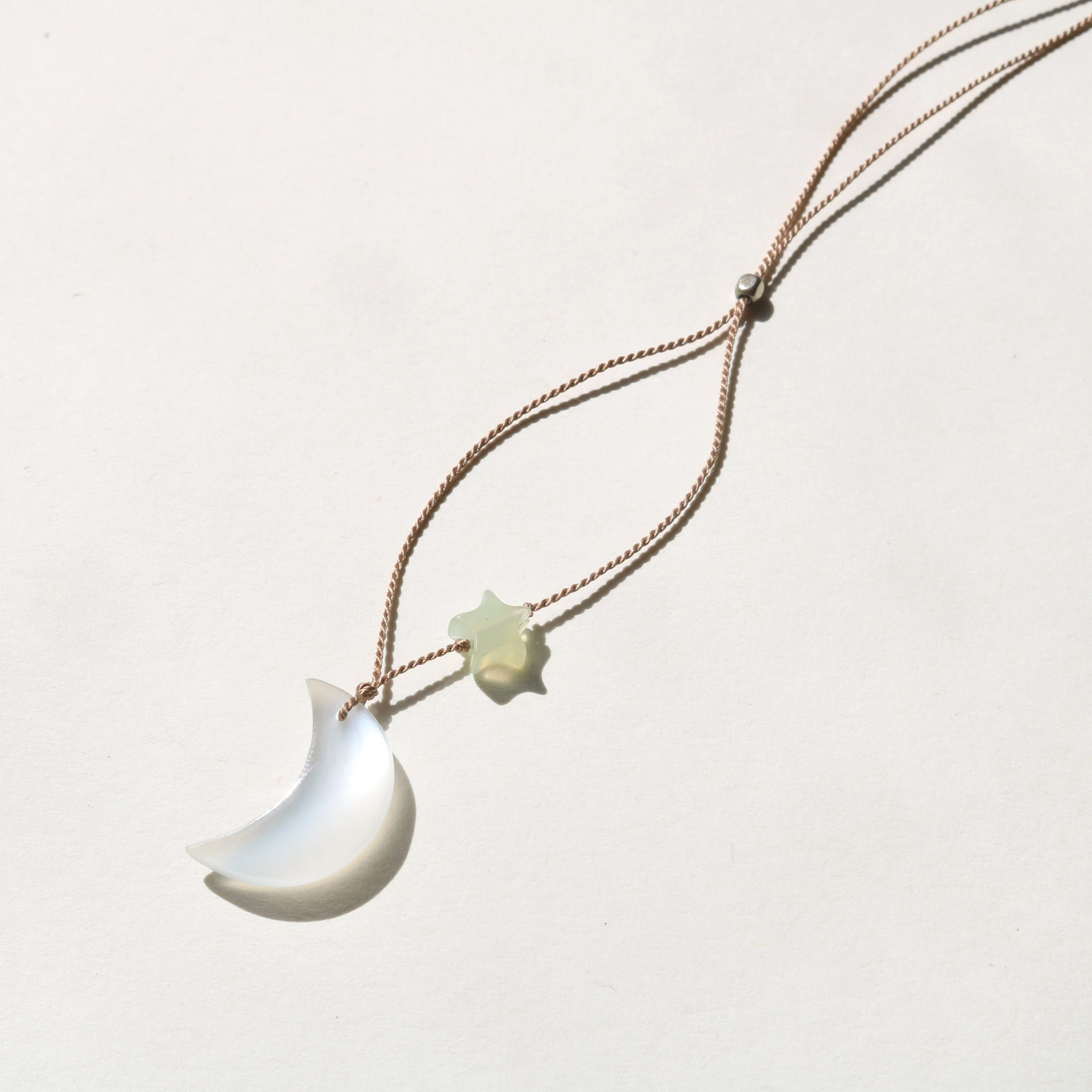 WHITE MOONSTONE MOON