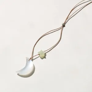 WHITE MOONSTONE MOON