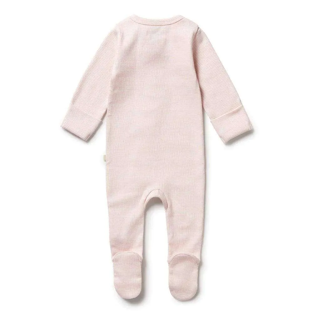 Wilson   Frenchy Cantaloupe Rib Stripe Zipsuit