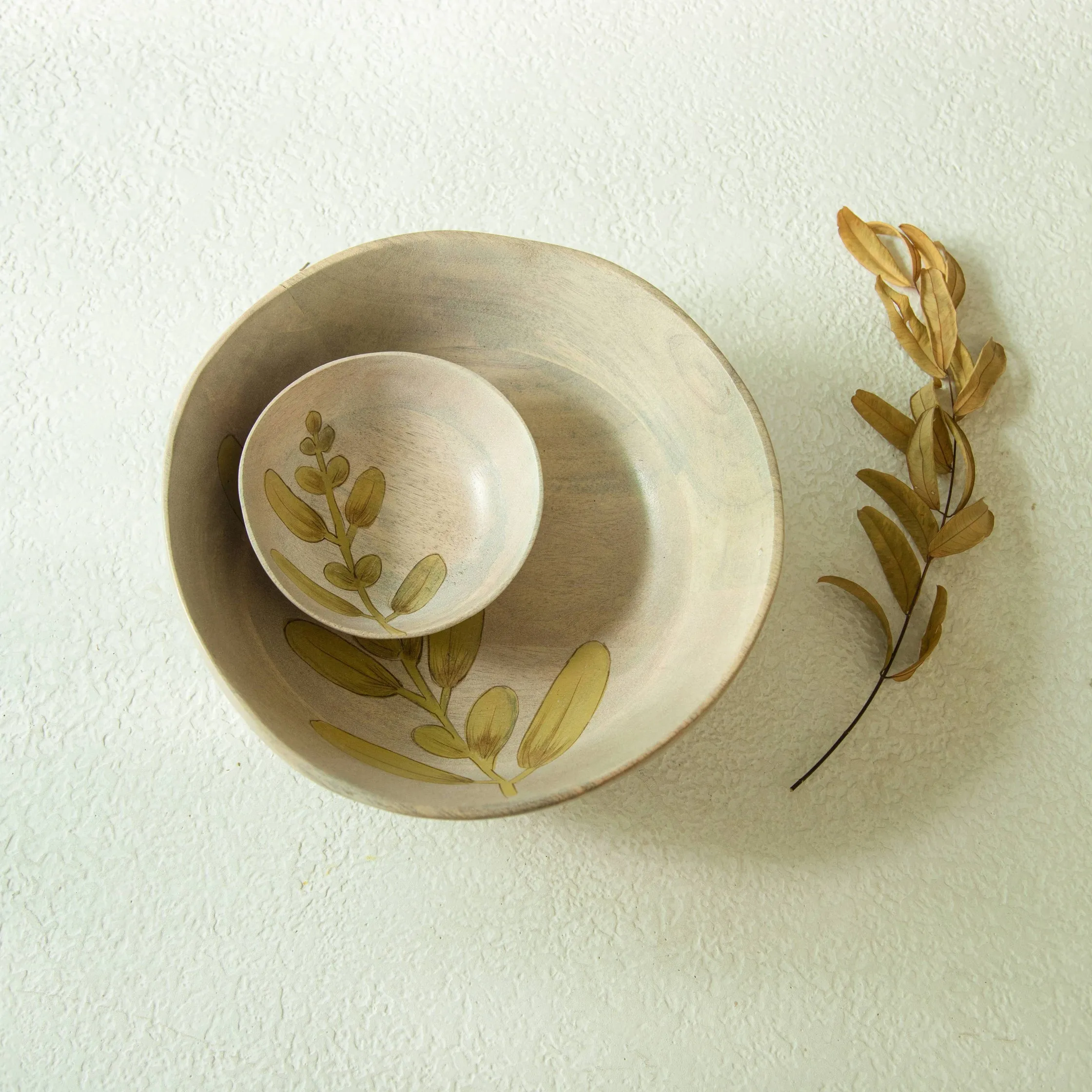 Wisteria Yellow Salad Bowl