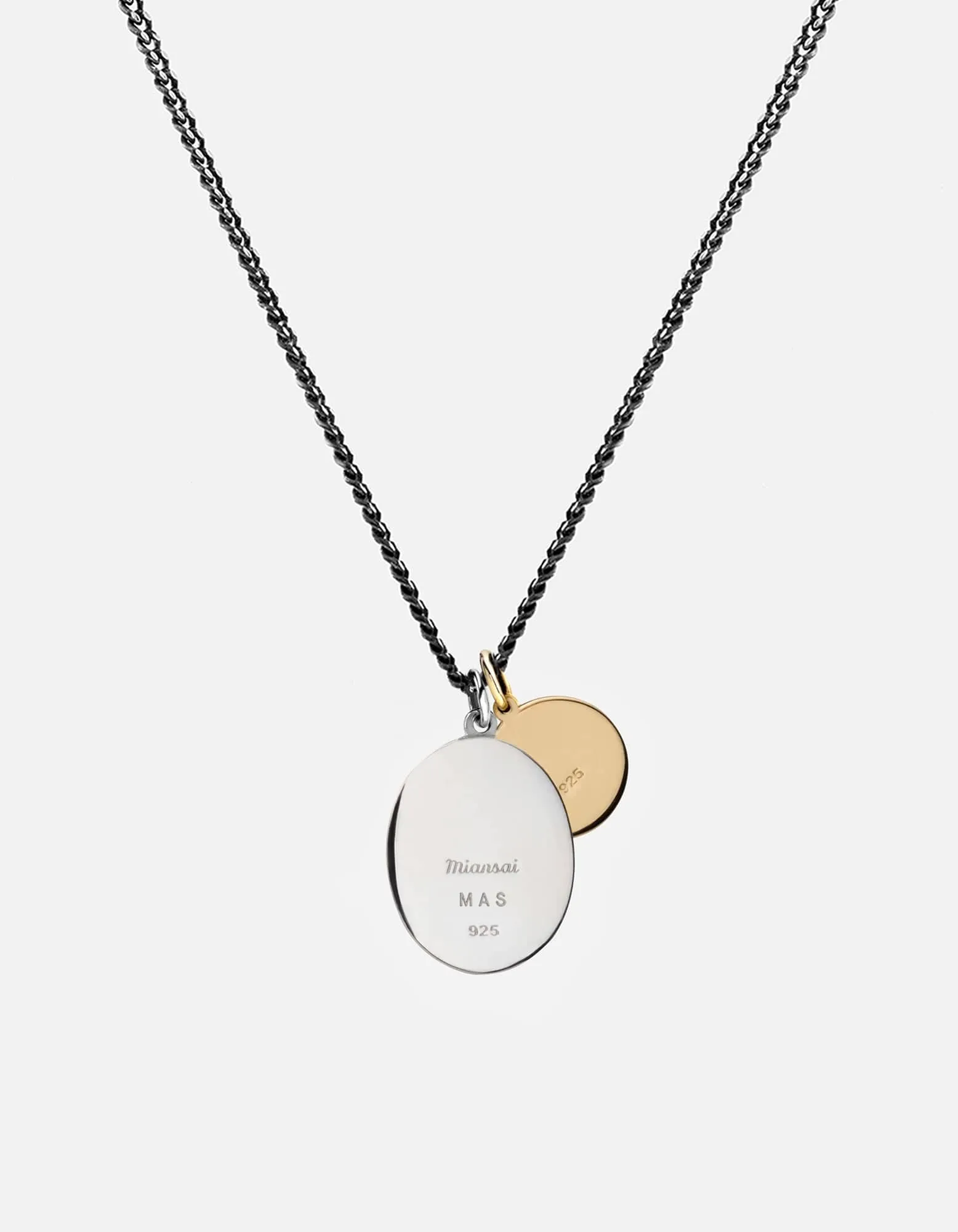 Wolf Pendant Necklace, Sterling Silver/Gold