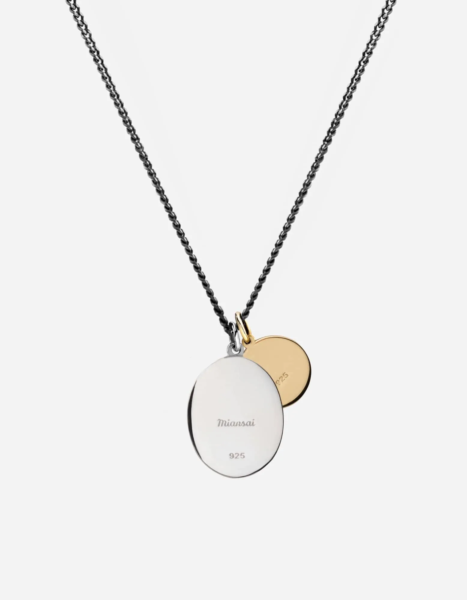 Wolf Pendant Necklace, Sterling Silver/Gold