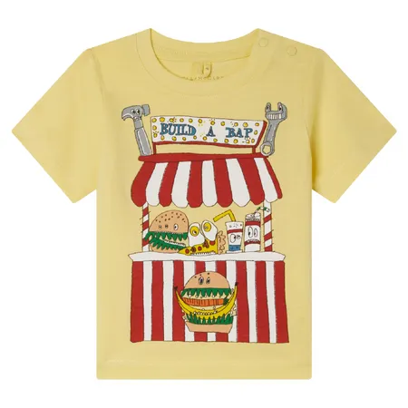 Yellow Build a Bap Short Sleeve Top