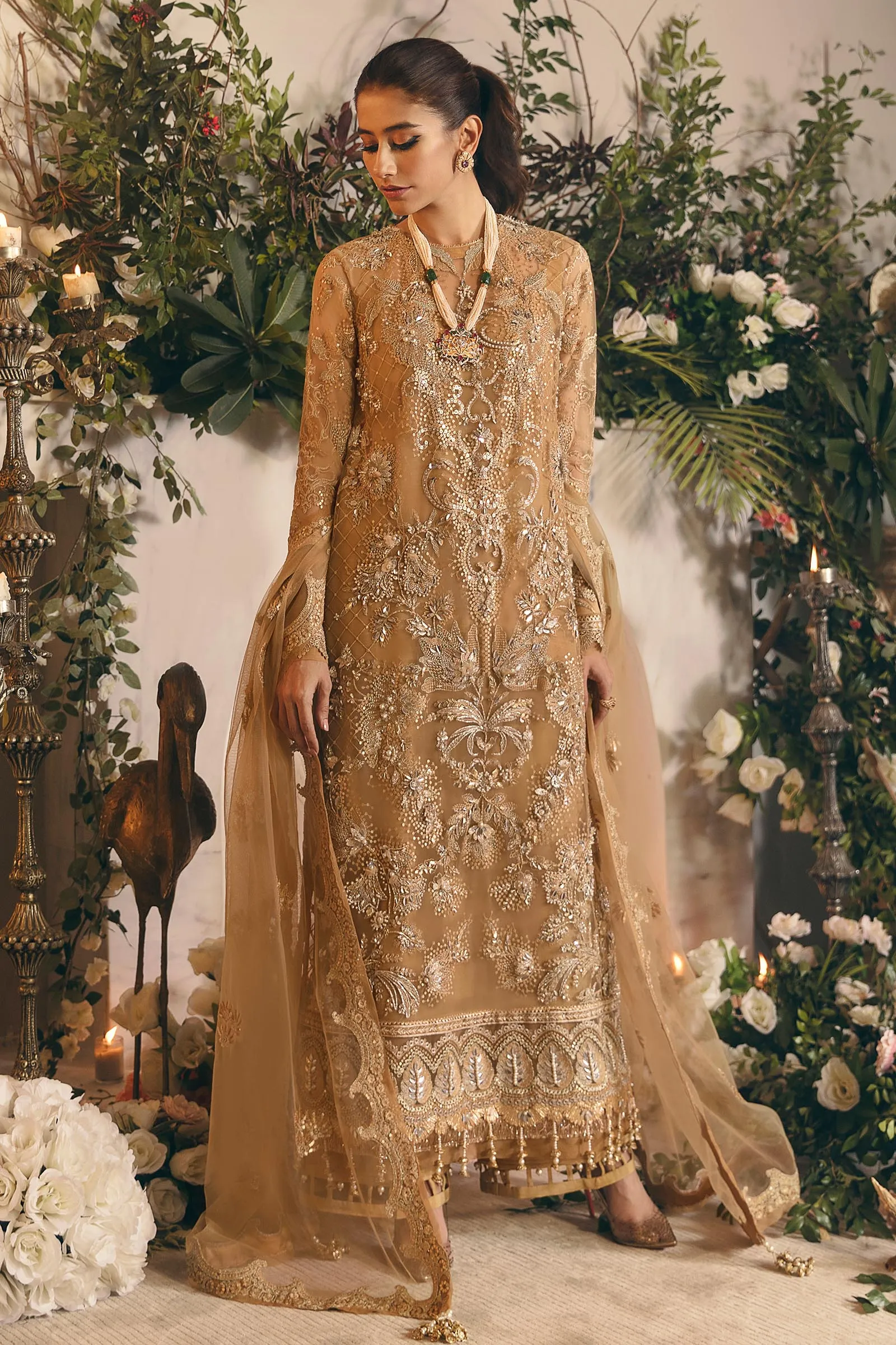ZARIN (ZRW-20586) | Zaha Gossamer RTW Collection 2022 | Stitched Embellished Suits