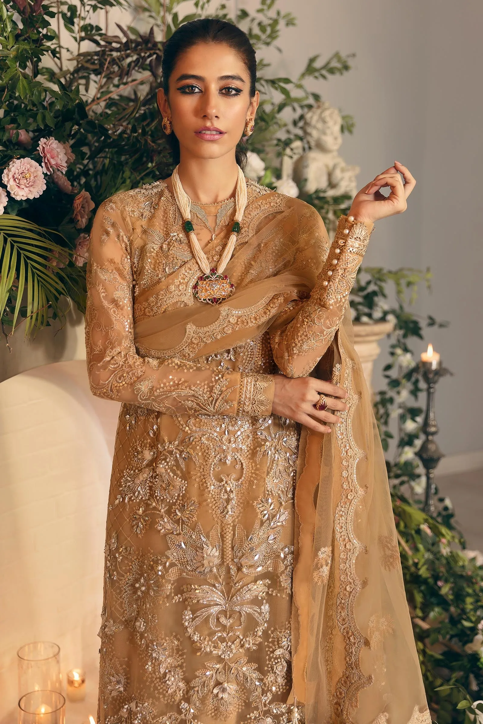 ZARIN (ZRW-20586) | Zaha Gossamer RTW Collection 2022 | Stitched Embellished Suits
